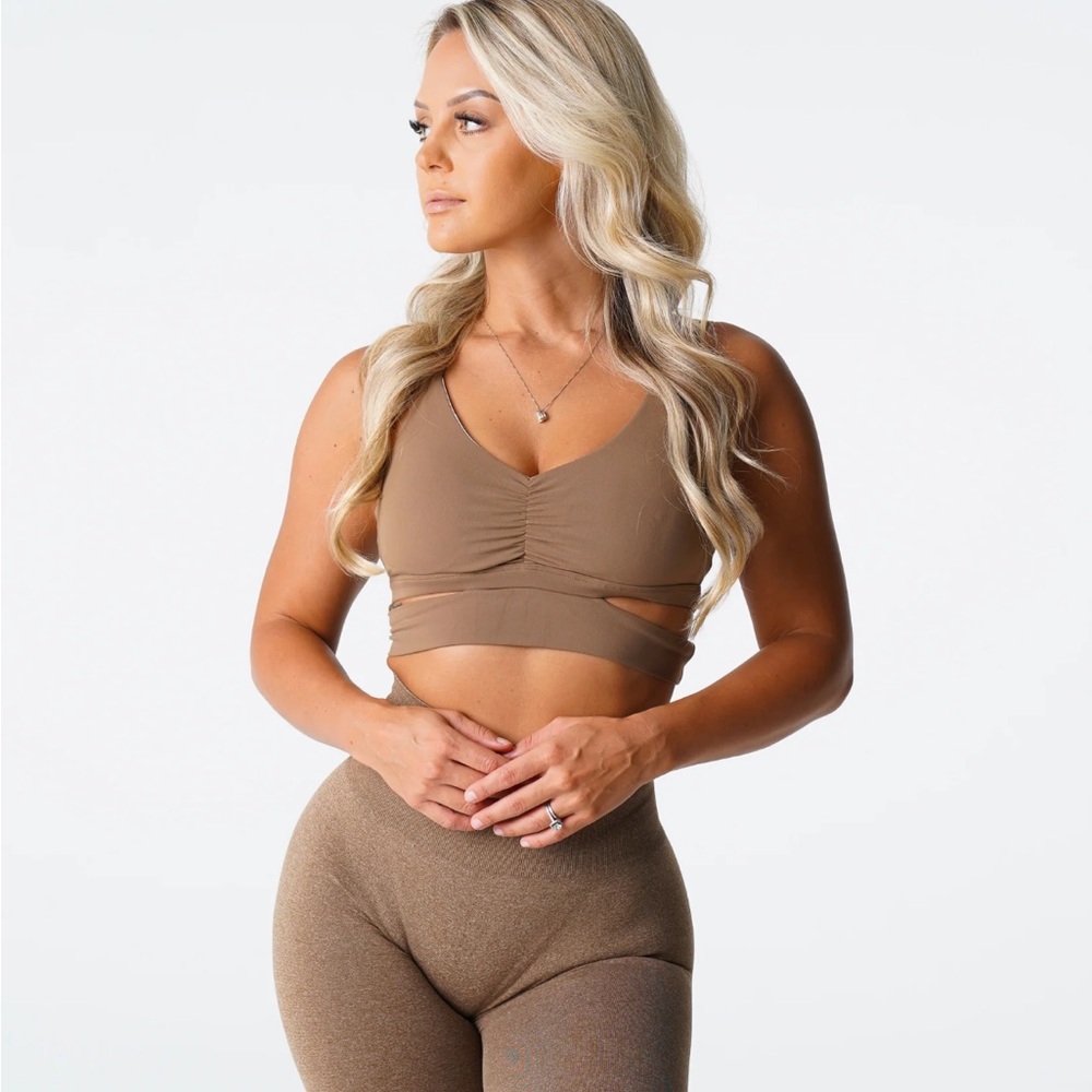 NVGTN Brown Revolve Cutout Bra